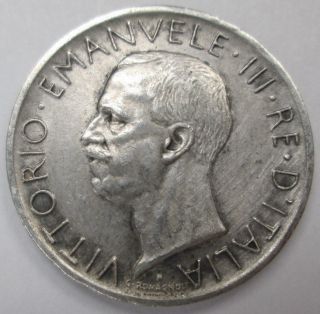 1929 - R Italy 5 Lire Silver photo