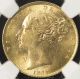 Great Britain 1871 Gold Sovereign Ngc Ms - 64 Shield Rev.  Only 6 Graded Higher UK (Great Britain) photo 1