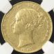 Great Britain 1847 Gold Sovereign Ngc Au - 50 Bold Details Good Luster Looks Gr8 UK (Great Britain) photo 1