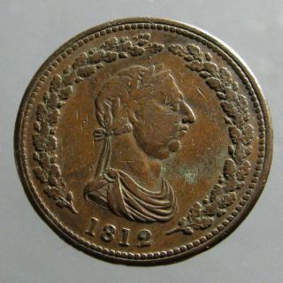 1812 Copper Penny_token_anglo - Canadian_george Iii_commerce photo