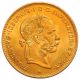 1892 Austria 10 - Franc (4 - Florin) Gold Coin Au - Coins: World photo 2