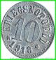 1918 German Stadt Rodach 10 Pfennigs Notgeld Coin Germany photo 1