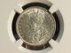 1917 B India Silver 1/2 Half Rupee Ngc Ms 63 India photo 1