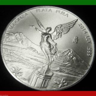 2014 Mexican Libertad - 1/2 Half Troy Oz.  999 Silver Bullion Coin Hard To Find photo