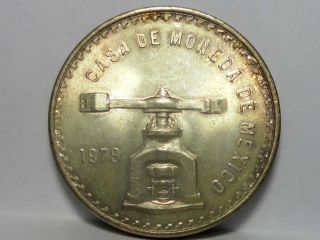 1979 Onza Casa De Moneda De Mexico Brilliant Toned Circulated Coin photo