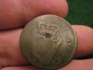 1781 Non Regal Old Irish Half Penny Hibernia Colonial Coin In Early America photo