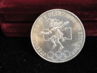 1968 Mexico 25 Pesos Silver Coin photo