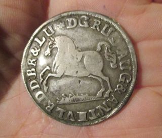 Silver Coin German States Brunswick - Wolfenbuttel ? 24 Marien Groschen 1693 F/vf photo