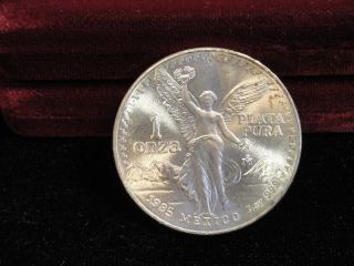 1985 Mexico Silver 1 Onza Bullion Coin photo