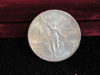 1982 Mexico Silver 1 Onza Bullion Coin photo