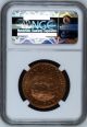 South Africa 1953 One Penny Ngc Ms65 Rd 1p Bright & Finest Known Pop 2/0 Africa photo 1