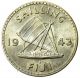 Fiji 1 Shilling,  1943 Silver Coin Lustrous Australia & Oceania photo 1
