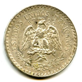 One 1938 Mexico Silver One 1 Peso 32396 photo