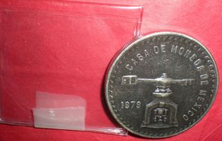 1979 Mexico 1 Onza Coin;.  925 Silver photo