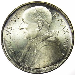 Vatican City 500 Lire,  1968,  F.  A.  O.  Fao Silver Coin photo