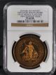 1936 (1984) Ngc Pf66rb Fantasy Straits Settlements Crown Fm - 67 Bronze Coincraft Asia photo 2