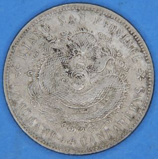 1901 China Kiangnan Province 20 Cents Silver Coin photo