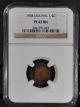 1908 Ngc Pf62bn Philippines 1/2 Half Centavo Proof (proof - Only Date) Philippines photo 2