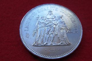 France 1976 50 Franc Silver Coin - Uncirculated photo