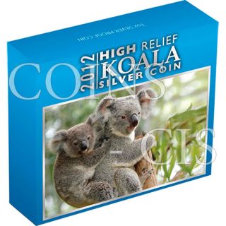 Australia 2012 1$ Australian Koala 2012 1 Oz High Relief Proof Silver Coin photo