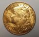1922 - B Switzerland 10 Franc Gold 1c Start.  0933 Agw Coins: World photo 1