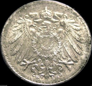 Germany - German 1919g 5 Pfennig Coin - Ww I Coin photo