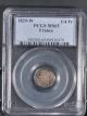 1829 - W Pcgs Ms65 France 1/4 Franc Color Toning Europe photo 2