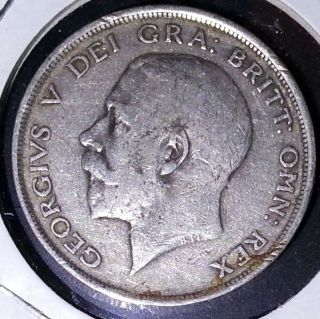 Great Britain 1/2 Crown,  1914.  925 Fine Silver photo