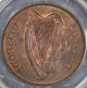 1937 Pcgs Ms64rb Ireland Penny Europe photo 1