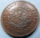 1842 Portugal Madeira Islands X Reis 10 Reis Copper Maria Ii - Details Europe photo 2
