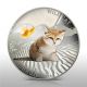 Fiji 2013 Wild Cat Felis Margarita Sand Cat Dogs & Cats 1 Oz Proof Silver Coin Australia & Oceania photo 2