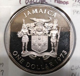 Jamaica Dollar,  1973,  Km 57 Proof Coin photo