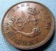 1857 Bank Of Upper Canada Province Of Canada One Penny Token Copper Coins: Canada photo 3