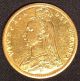 1892 Gold Great Britain Queen Victoria Shield Half 1/2 Sovereign Coins: World photo 1