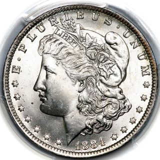 1884 O Liberty United States Orleans Silver Morgan Dollar $1 Coin Pcgs Ms65 photo
