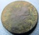 1697 King William Iii British Us Colonial Halfpenny Copper - Dug Green Patina Coins: US photo 3
