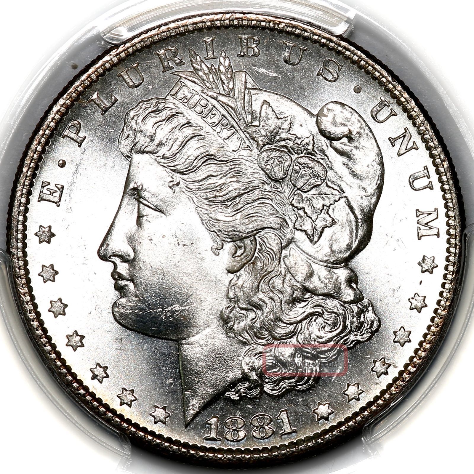 1881 S United States San Francisco Silver Morgan Dollar $1 Coin Pcgs Ms64,