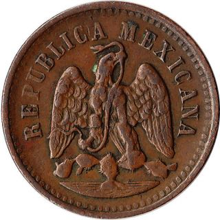 1895 Mexico 1 Centavo Coin Km 391.  6 photo