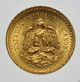 Mexico,  2 An A Half Pesos,  1945.  Gold Coin Au South America photo 1