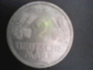 German 2 Marks Coin 1951 F photo