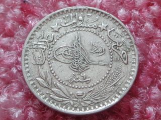 Ottoman Empire,  1327/6 Ah,  1914,  10 Para,  Mehmet V,  Reshat Right Of Toughra.  Wwi Coin. photo