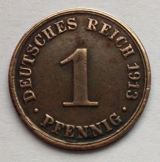 L1 Germany 1 Pfennig,  1913a photo