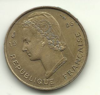 French West Africa 5 Francs,  1956 Km 5 photo