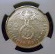 1938 G Germany - Third Reich Silver 2 Mark Coin - Ngc Graded Au 55 Germany photo 2