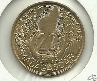 Madagascar 20 Franc,  1953 Km 7 photo