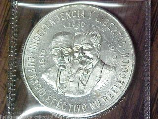 Bu 1960 Mexico Silver Diez Pesos - Hidalgo Madero Mexican 10 Peso - 5514 photo