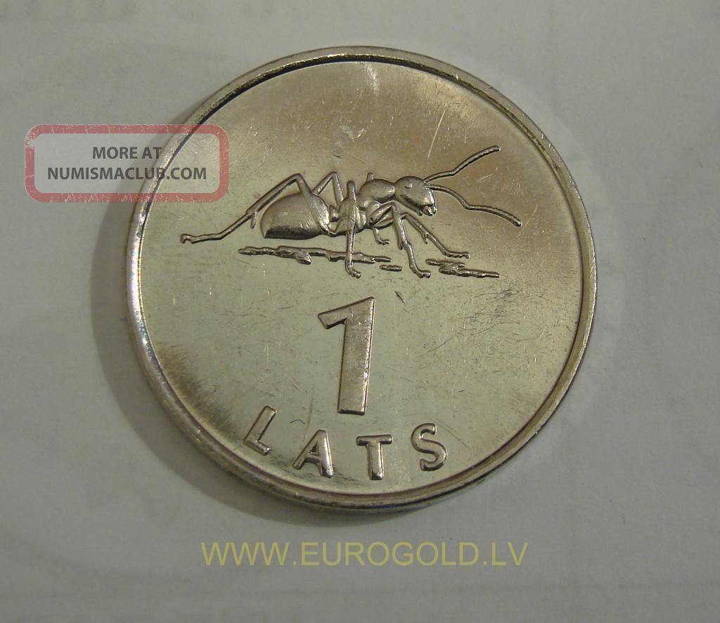 1 Lats 2003 Latvia Ant Coin - 1161