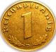 German 3rd Reich 1937d Reichspfennig Coin W/ Swastika - Germany Ww 2 - Rare Coin Germany photo 1
