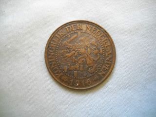 Netherlands 1916,  2 1/2 Cents. photo