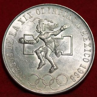 1968 Mexico 25 Pesos Silver Foreign Coin S/h photo